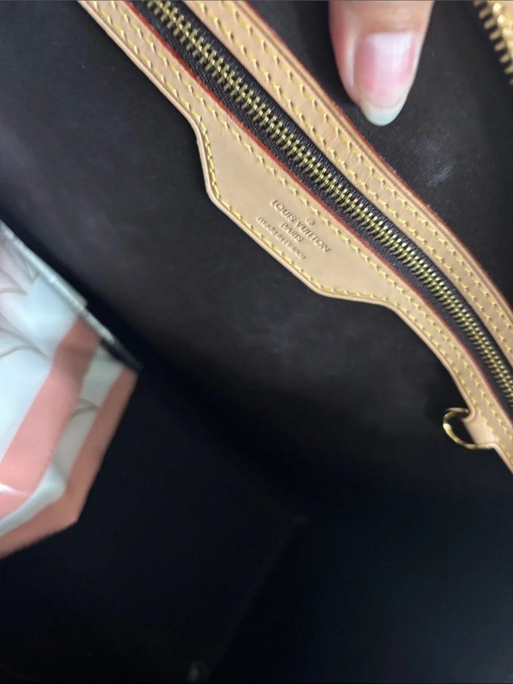 Louis Vuitton Patent Monogram Satchel in Deep Burgundy with Vachetta Trim